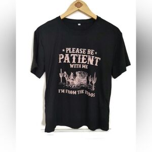 From The 1900's Black Tee Size L Unisex